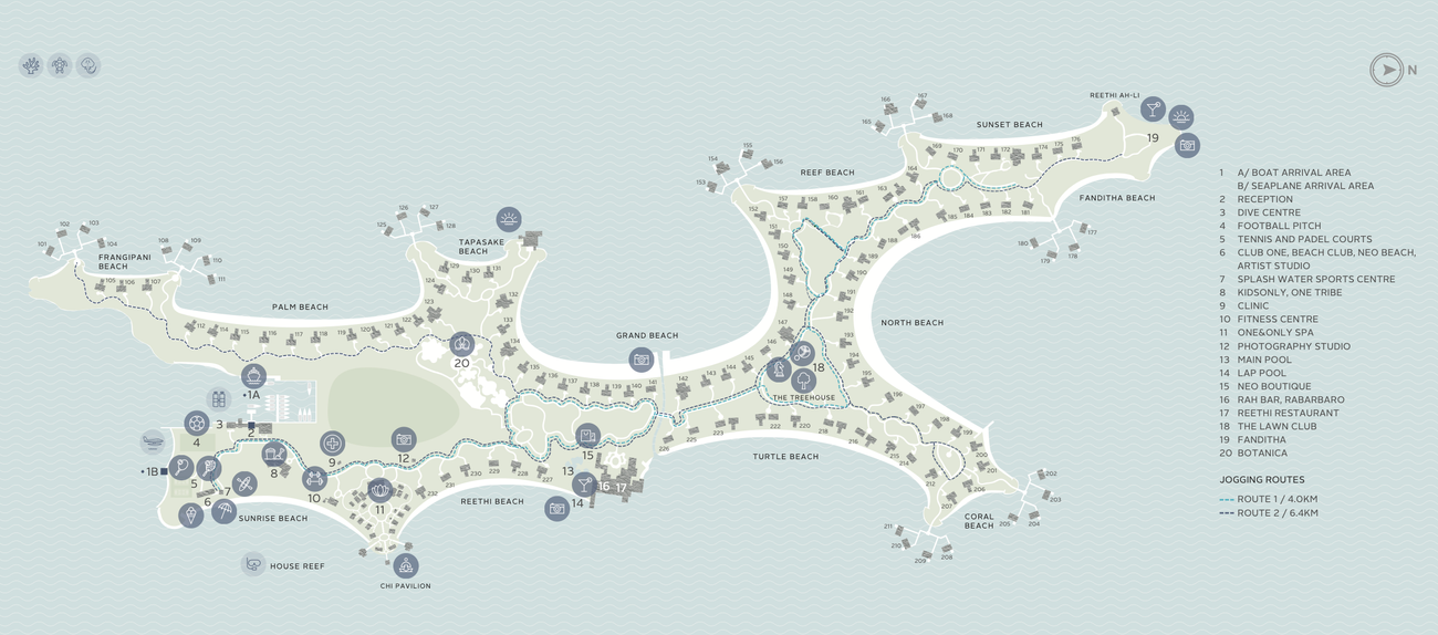 One&Only Reethi Rah Map